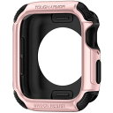 Spigen シュピゲン Apple Watch アップルウォッチ SE/6/5/4 44mm 対応 タフアーマー ケース ローズゴールド 保護カバー 耐衝撃(2)
