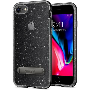 Spigen シュピゲン iPhone SE 2/8/7 ケース クリスタル ハイブリッド グリッター/スペースクォーツ スタンド ミルスペック 米軍MIL規格取得