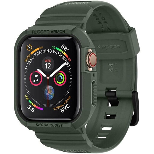 即納 Spigen シュピゲン Apple Watch アップルウォッチ 7/6/5/4//3SE 40/41/42/44/45mm 対応 ラギッドアーマープロ バンド一体型ケース ミリタリーグリーン 即納 Spigen シュピゲン Apple Watch アップルウォッチ 7/6/5/4//3SE 40/41/42/44/45mm 対応 ラギッドアーマープロ バンド一体型ケース ミリタリーグリーン