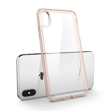 即納 Spigen シュピゲン iPhone X/XS/XSMax/XR ケース ウルトラハイブリッド UltraHybrid/ローズ ミルスペック 米軍MIL規格取得 正規品