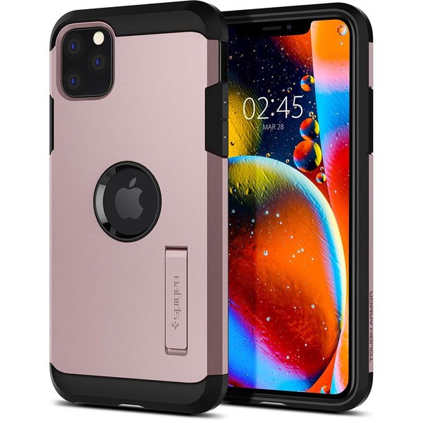 即納 Spigen シュピゲン iPhone 11/11Pro/11ProMax タフ アーマー ケース/ローズゴールド ミルスペック 米軍MIL規格 アイフォンケース スマホケース 正規品