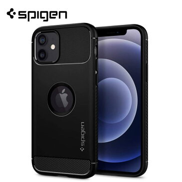 即納 Spigen シュピゲン iPhone 12/12Pro/12ProMax/12mini/11/11Pro/11ProMax/SE2/8/7 ケース カバー ラギッドアーマー/マットブラック ミルスペック MIL規格