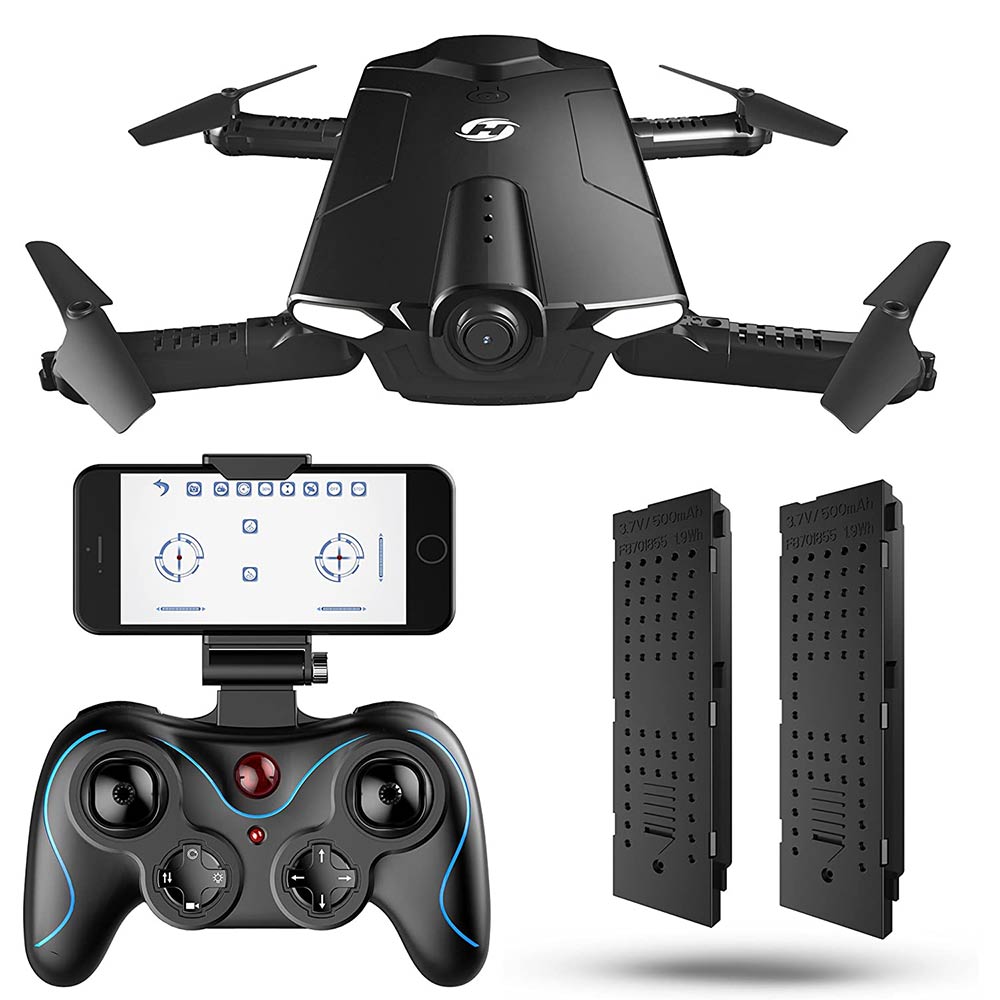 即納 ドローン マルチコプター 室内/屋内向け カメラ付き 小型 720P HD FPVリアルタイム バッテリー2個付き 自動ホバリング 折りたたみ式 おすすめ...