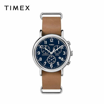 TIMEX タイメックス メンズ 腕時計 ウィークエンダー Weekender Chrono ブラウン/ブルー TW2P62300 海外モデル 当店1年保証