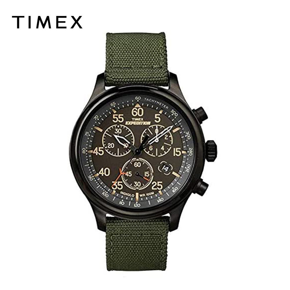 タイメックス 腕時計（メンズ） TIMEX タイメックス メンズ 腕時計 Expedition Field Chronograph｜グリーン / ブラック TW4B10300 海外モデル｜当店1年保証