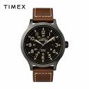 TIMEX タイメックス メンズ 腕時計 Expedition Scout 40｜ブラック / ブラウン TW4B11300 海外モデル｜当店1年保証