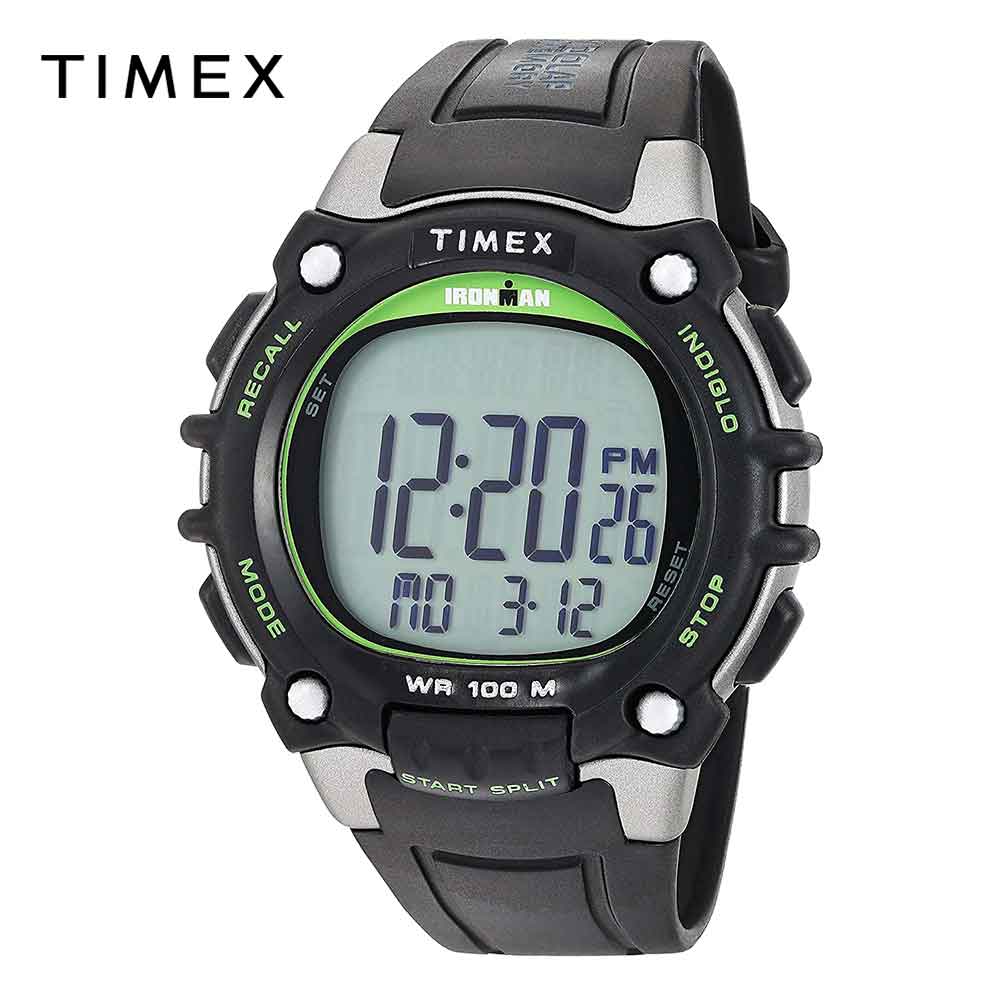 タイメックス 腕時計（メンズ） TIMEX タイメックス メンズ 腕時計 アイアンマン Ironman Classic 100 ブラック/グリーン TW5M03400 海外モデル 当店1年保証