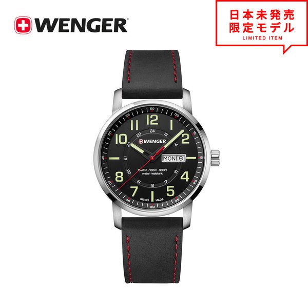 ウェンガー 腕時計（メンズ） WENGER ウェンガー メンズ 腕時計 リストウォッチ 01.1541.101 ブラック/シルバー 海外限定 時計 日本未発売 当店1年保証