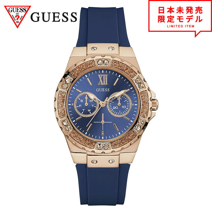 即納 GUESS ゲス レディース 腕時計 アナログウォッチ リストウォッチ クロノ W1053L1 ネイビー/ローズゴールド 海外限定 日本未発売 当店1年保証 最安値挑戦中！