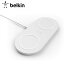 Belkin ベルキン iPhone/Android Qi ワイヤレス充電器 ワイヤレスチャージャー 10W/7.5W/5W 急速充電 充電パッド 2台同時充電 ホワイト Qi認証