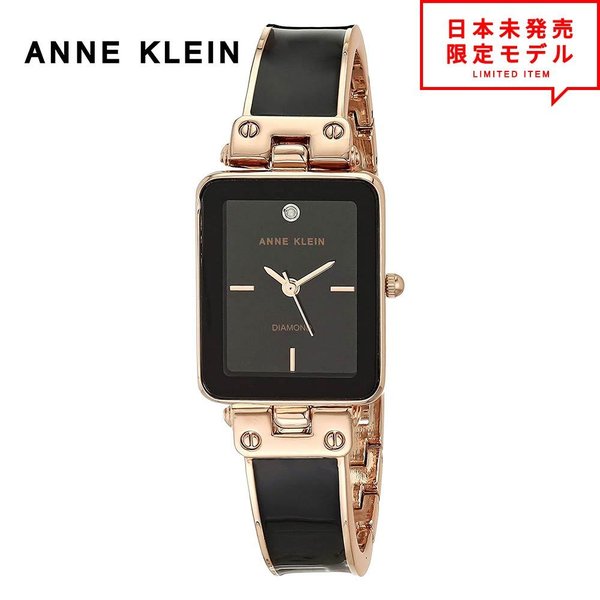 最安値挑戦中！ ANNE KLEIN アンクライン レディース 腕時計 リストウォッチ AK/3636BKRG ブラック 海外限定 時計 日本未発売 当店1年保証