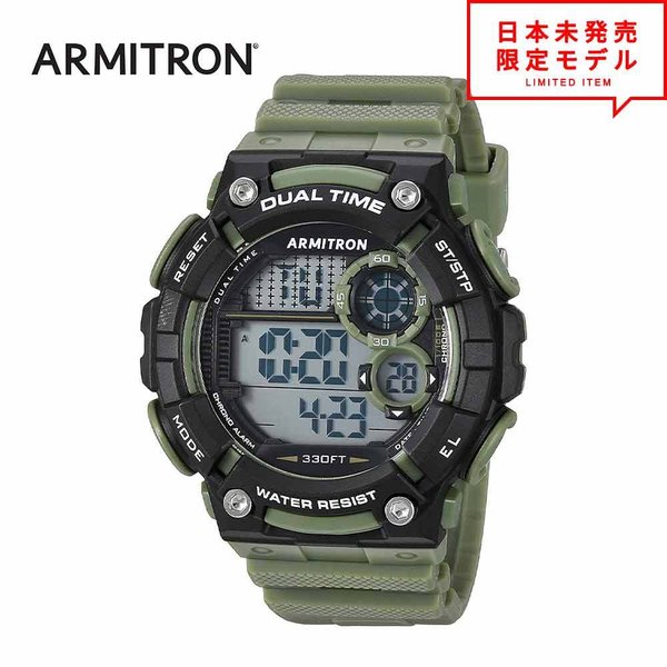 最安値挑戦中！ ARMITRON アーミトロン メンズ 腕時計 リストウォッチ 40/8445DGN ダークグリーン 海外限定 時計 日本未発売 当店1年保証