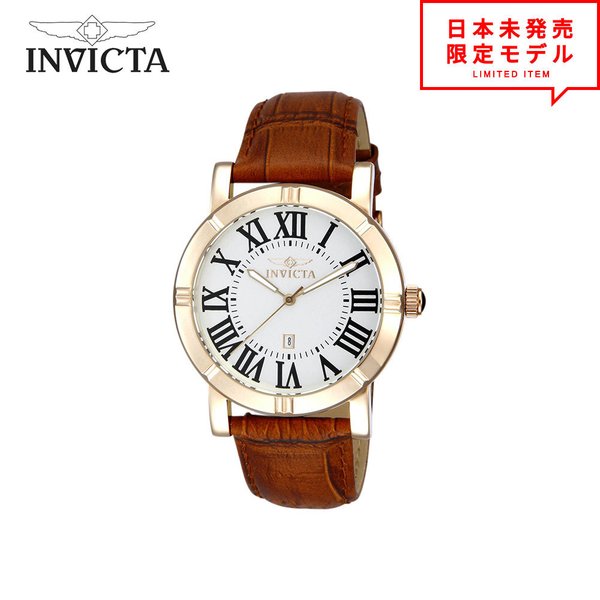 最安値挑戦中！ Invicta インヴィクタ メンズ 腕時計 リストウォッチ 13971 シルバー/ブラウン/ゴールド 海外限定 時計 日本未発売 当店1年保証