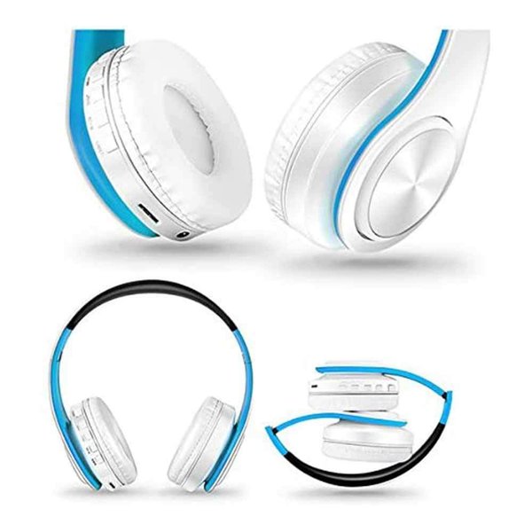 即納 ヘッドフォン ヘッドホン ヘッドセット ワイヤレス ホワイト/ブルー Bluetooth 無線 マイク 折りたたみ式 タブレット/ラップトップ/PC/iPhone/Android