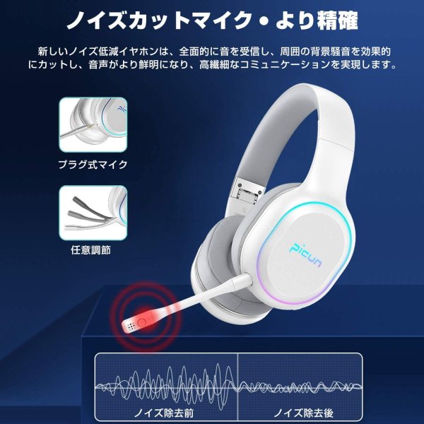 即納 ヘッドフォン ヘッドホン ヘッドセット ワイヤレス エレガントホワイト Bluetooth 無線 マイク内臓 タブレット/ラップトップ/PC/iPhone/Android