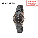最安値挑戦中! ANNE KLEIN アンクライン レディース 腕時計 リストウォッチ AK/3164BKRG ブラック/ゴールド 海外限定 時計 日本未発売 当店1年保証
