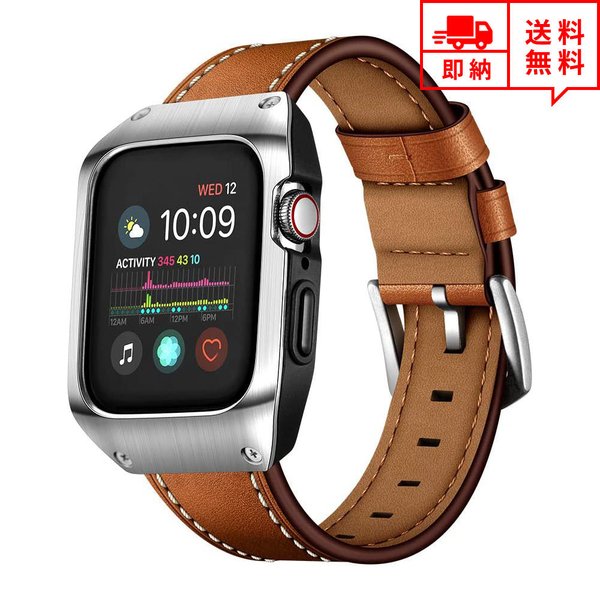 AppleWatch AbvEHb` SE/6/5/4 44mm xg oh ̌^ {v U[ XeXX`[ Vo[