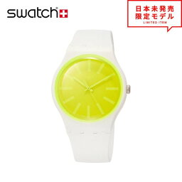 Swatch スウォッチ レディース 腕時計 リストウォッチ SUOW165 ホワイト/イエロー 海外限定 時計 日本未発売 当店1年保証 最安値挑戦中！