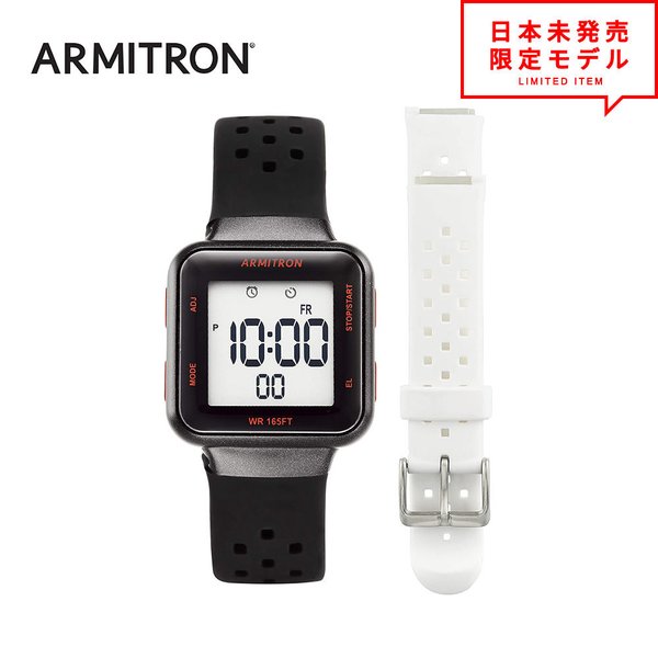 最安値挑戦中! ARMITRON アーミトロン メンズ 腕時計 リストウォッチ 45/7123BKWST ブラック/ホワイト 海外限定 時計 日本未発売 当店1年保証