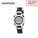 最安値挑戦中! ARMITRON アーミトロン レディース 腕時計 リストウォッチ 45/7012SPL ブラック/シルバー 海外限定 時計 日本未発売 当店1年保証