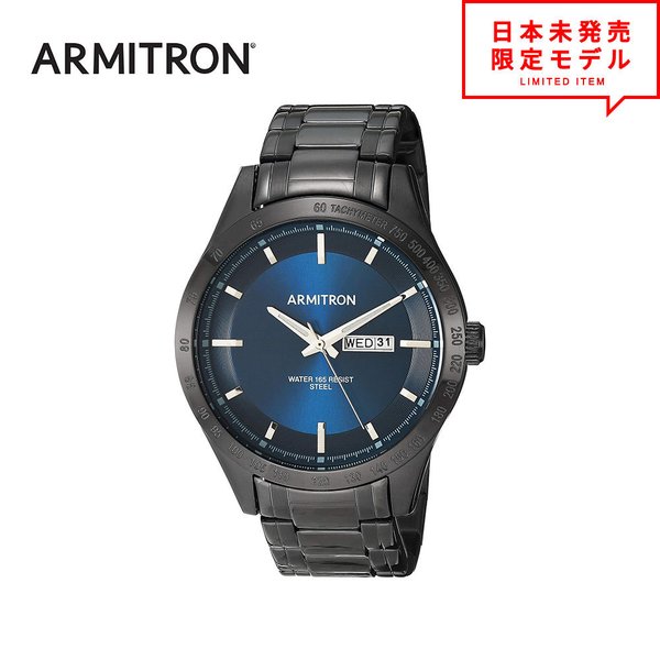 最安値挑戦中! ARMITRON アーミトロン メンズ 腕時計 リストウォッチ 20/5174NVTI ブラック/ブルー 海外限定 時計 日本未発売 当店1年保証