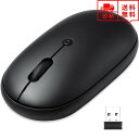 即納 ワイヤレスマウス 無線 マウス USBレシーバー 2.4G ブラック 3段階DPI切替 小型 静音設計 省電力 Windows/Mac/surface/M...