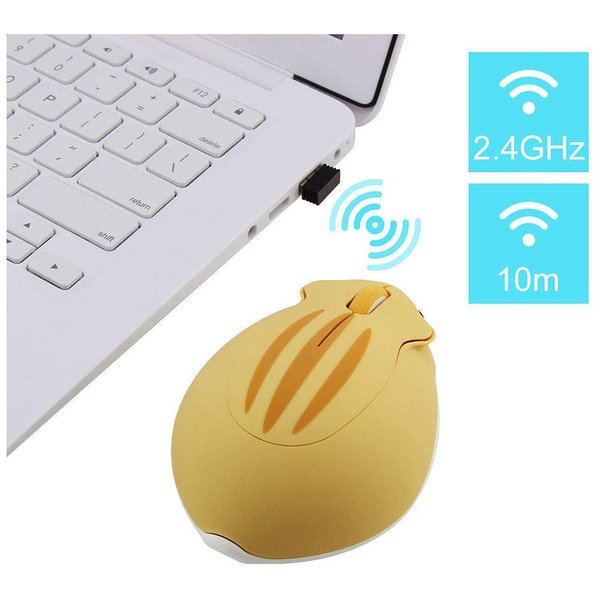 即納 ワイヤレスマウス 無線 マウス USBレシーバー 2.4G ハムスター グレー 小型 軽量 静音設計 省電力 Windows/Mac/surface/Microsoft