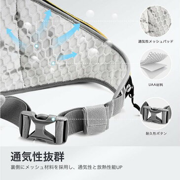 即納 ランニング ポーチ ウエストポーチ ウエストバッグ ブラック メンズ レディース イヤホン穴 スマホ ペットボトル収納 ジョギング マラソン
