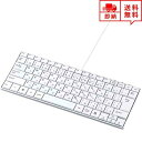 即納 有線 キーボード パンタグラフ フルサイズ ホワイト 85キー日本語109A配列 デスクトップパソコン/ノートパソコン