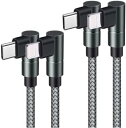 ライトニングケーブル 充電ケーブル type-C L型 L字 2m×2本 3m×2本 ブラック 急速充電 データ転送 iPhone/iPad/iPod 対応 L...