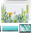 MacBook Air(13インチ)2019 対応 ケース ハードシェルカバー キーボードカバー&スクリーンプロテクター付き|カクタス&プランツ