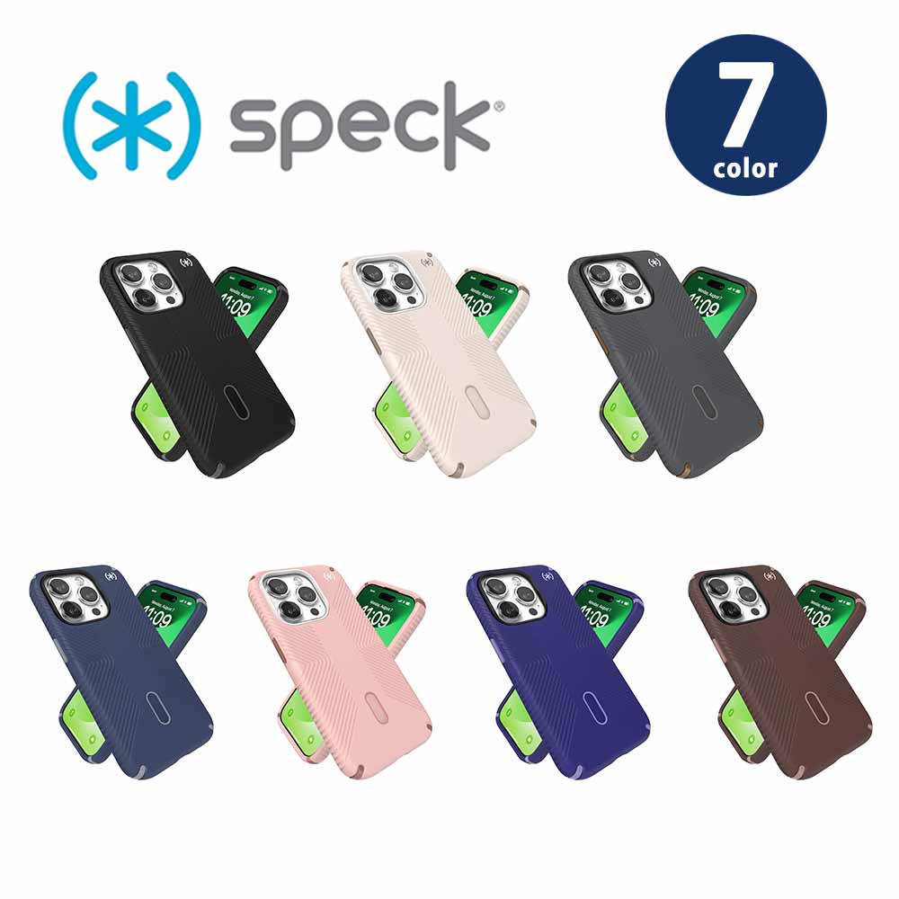 樂天商城 - Speck スペック プレシディオ2 グリップ 滑り止め MagSafe対応 iPhone15/15Pro/15Plus/15ProMax ケース 全7色 Presidio2 Grip 落下防止 耐衝撃 マグセーフ