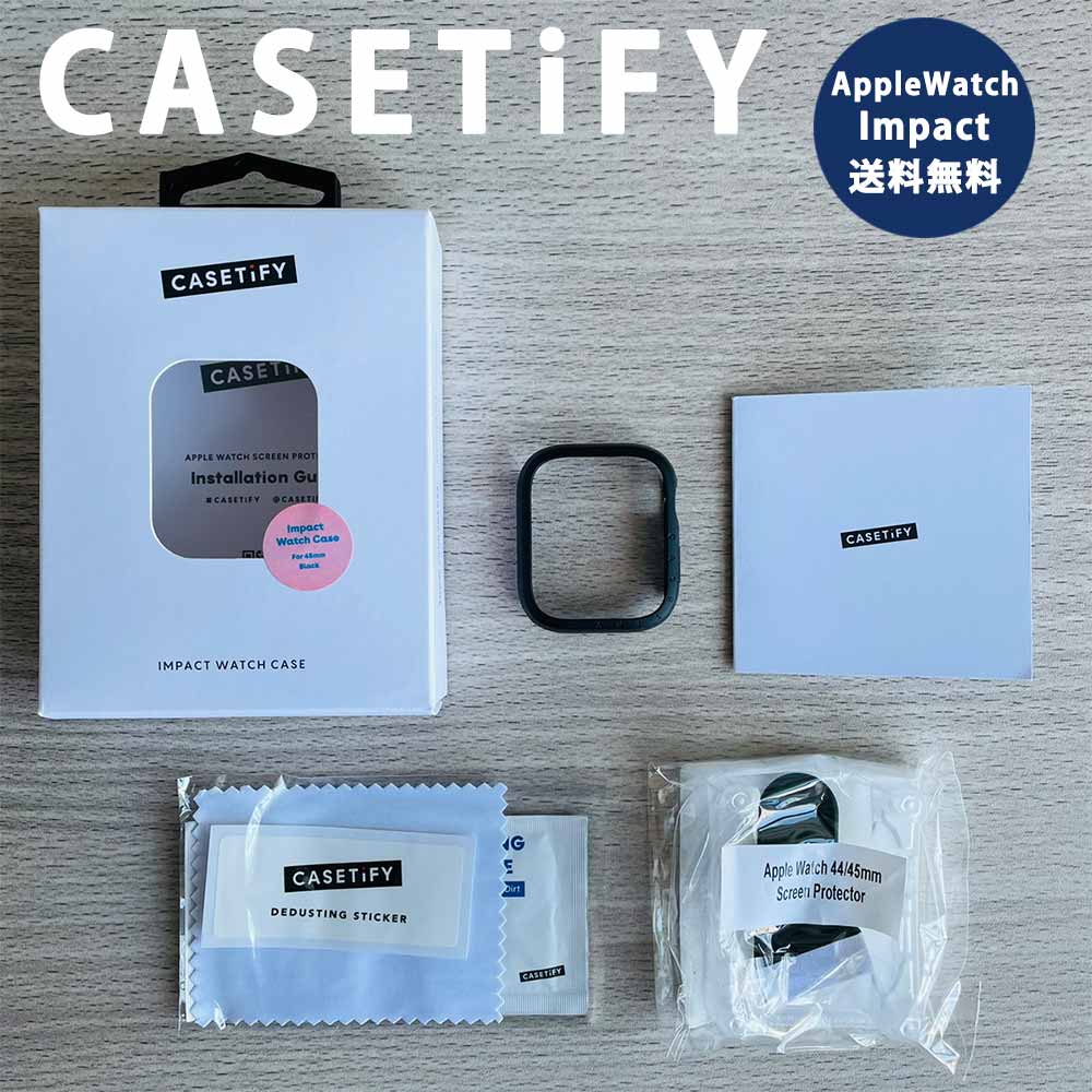 CASETiFY P[XeBt@C Apple Watch AbvEHb` 40/41/44/45mm Ή P[X Jo[ vX`bN CpNg |Cg 