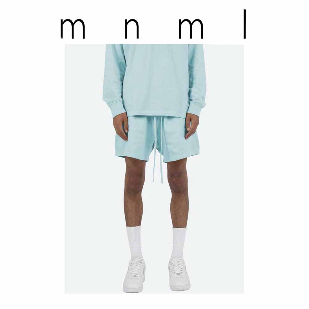 即納 mnml ミニマル スウェットパンツ Every Day Sweatshorts ティファニーブルー 限定 イージーパンツ メンズ US限定 正規品 日本未発売