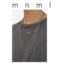 即納 mnml ミニマル ネックレス ロング キューバ チェーン 喜平 A9 シルバー メンズ レディース 正規品 日本未発売