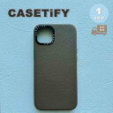 CASETiFY ケースティファイ レザー ケース エトゥープ マグセーフ MagSafe対応 iPhone13/13Pro/13ProMax