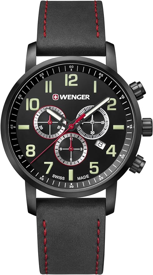 ウェンガー 腕時計（メンズ） WENGER ウェンガー メンズ 腕時計 リストウォッチ 01.1543.104 ブラック 海外限定 時計 日本未発売 当店1年保証