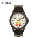 即納 TIMEX タイメックス 腕時計 Peanuts スヌーピー TW4B29200 Expedition Acadia 40mm 海外モデル リストウォッチ 日本未発売