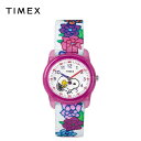 [ TIMEX ^CbNX LbY rv AiO Peanuts Snoopy/Flowers s[ibc Xk[s[/t[ TW2R41700 {f X1Nۏ