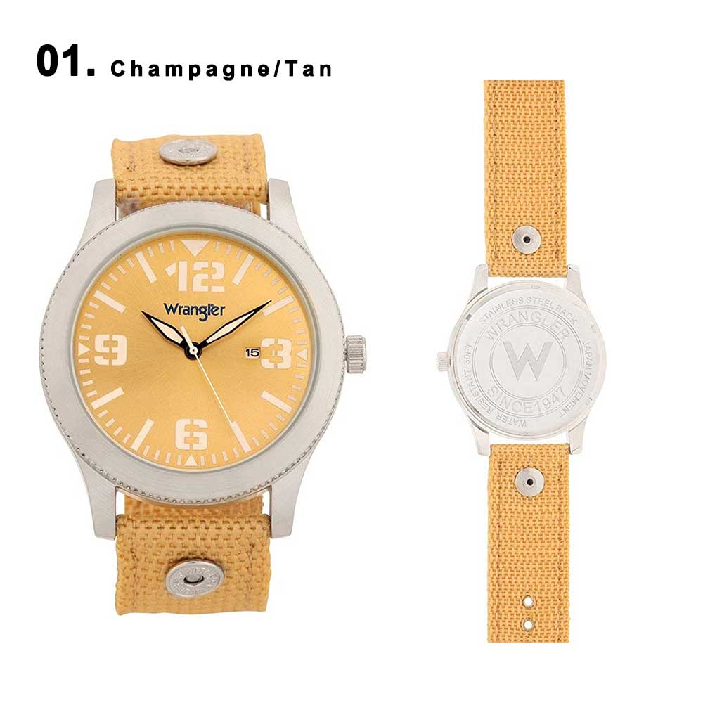 Wrangler ラングラー メンズ 腕時計 Western Collection タン/グレー/グリーン 全3色 海外モデル 日本未発売