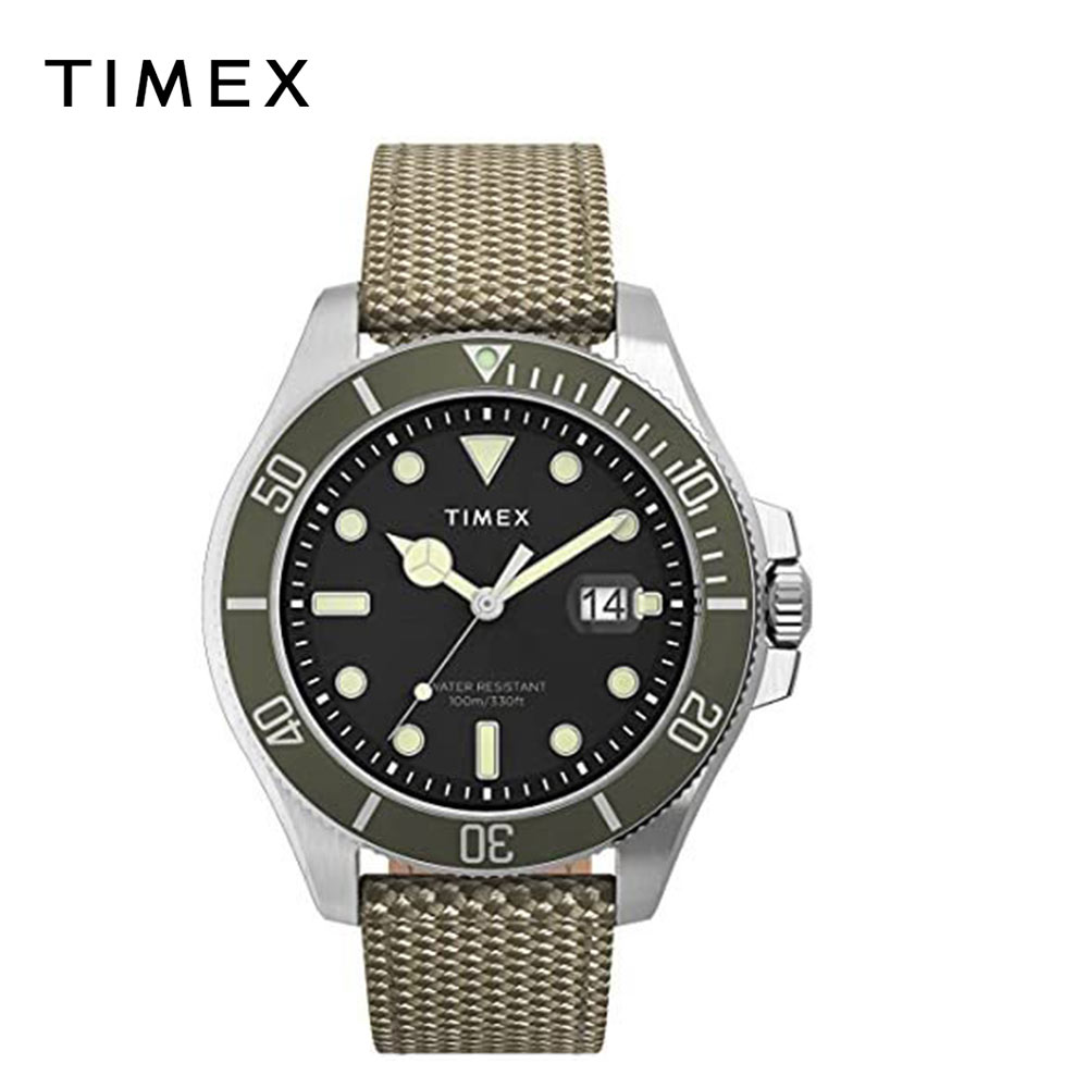 TIMEX タイメックス メンズ 腕時計 クォーツ シティコレクション Harborside Coast 43mm タン/シルバー/ブラック TW2U81800VQ 日本未発売