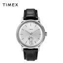 TIMEX タイメックス 腕時計 Peanuts スヌーピー TW2U99500ZV マーリンオートマチック 40mm 自動巻き レザー シルバー/ブラック 海...