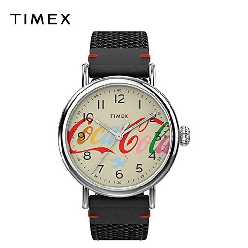 TIMEX タイメックス メンズ 腕時計 クォーツ 40mm コカコーラ CM50周年記念 ブラック TW2V26000JR 日本未発売 TIMEX タイメックス メンズ 腕時計 クォーツ 40mm コカコーラ CM50周年記念 ブラック TW2V26000JR 日本未発売