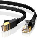 LANケーブル イーサネットケーブル ネットワークケーブル 10m CAT7/カテゴリー7 フラットタイプ 高速 有線 Ethernet ケーブル 日本未発売