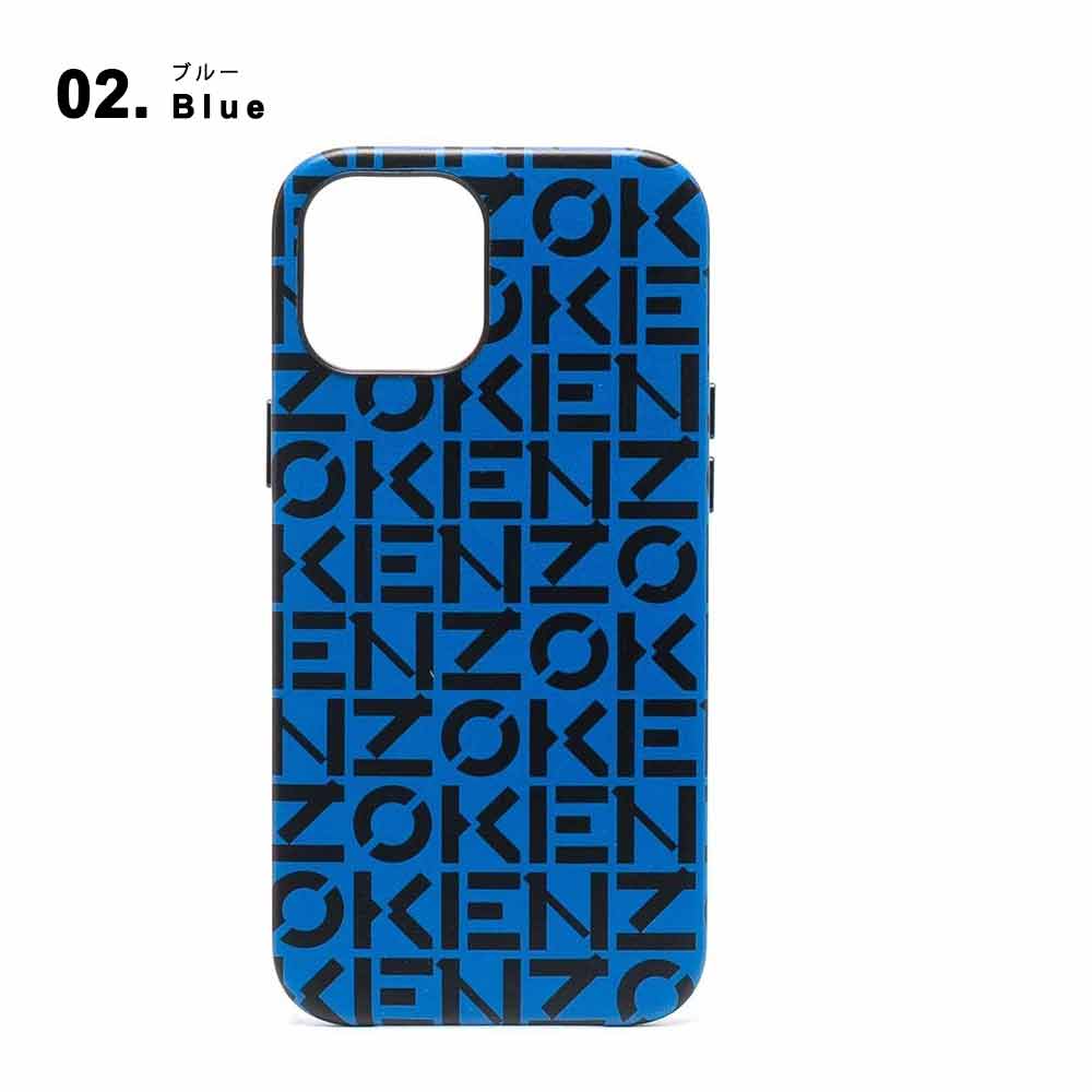 即納 KENZO ケンゾー iPhone 12/12Pro/12ProMax ケース ロゴ バイカラー 全3色 アイフォンケース スマホケース カバー 限定 正規品