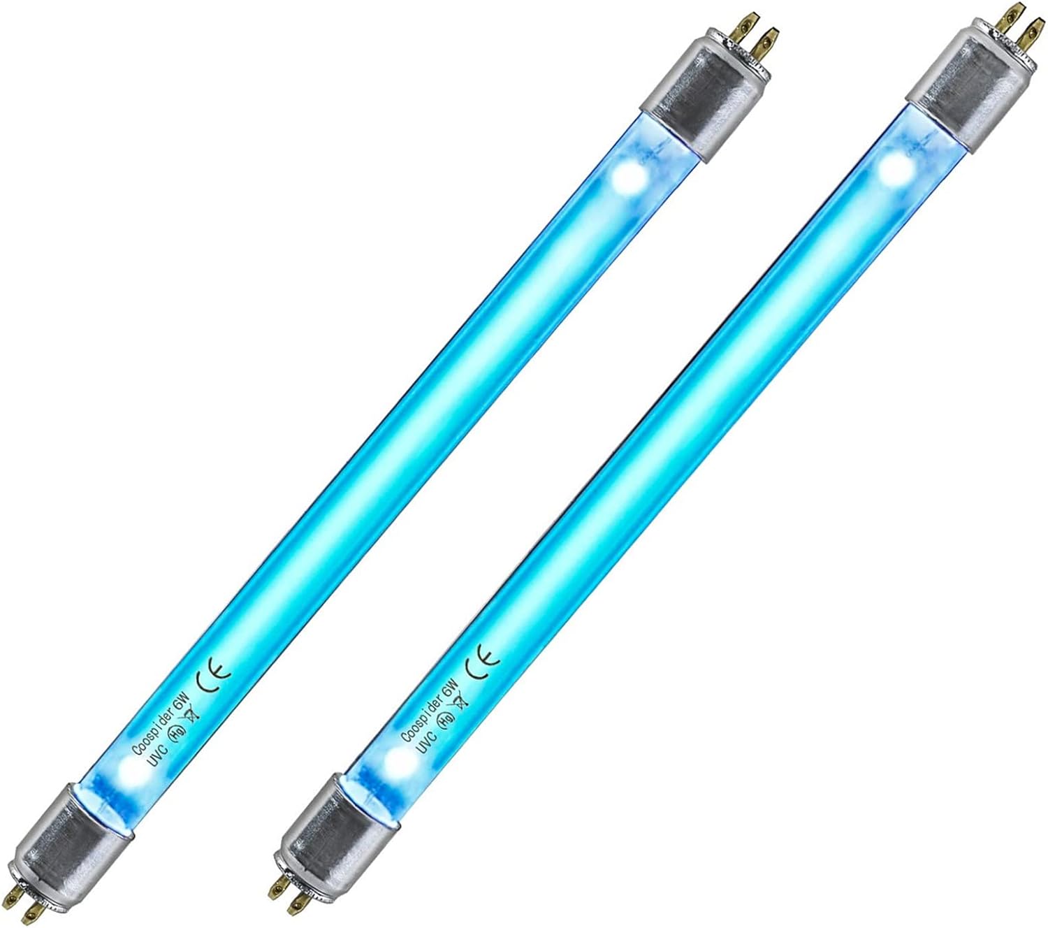 UV除菌ライト 交換用 2個セット 除菌 除菌ランプ 消毒 殺菌 滅菌 消臭 ウイルス 対策 紫外線除菌 99.99%滅菌 オゾン付き