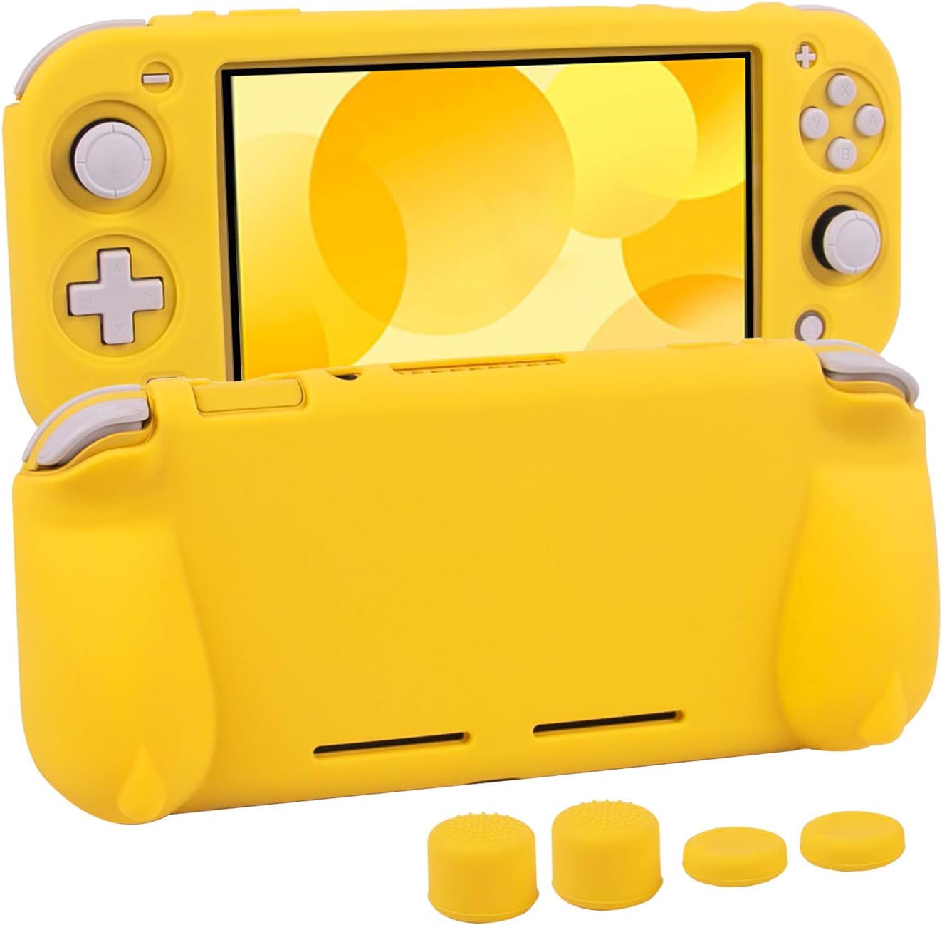 即納 任天堂 Nintendo Switch Lite スイッチライト シリコン 防水 ケース カバー イエロー 衝撃吸収 保護カバー