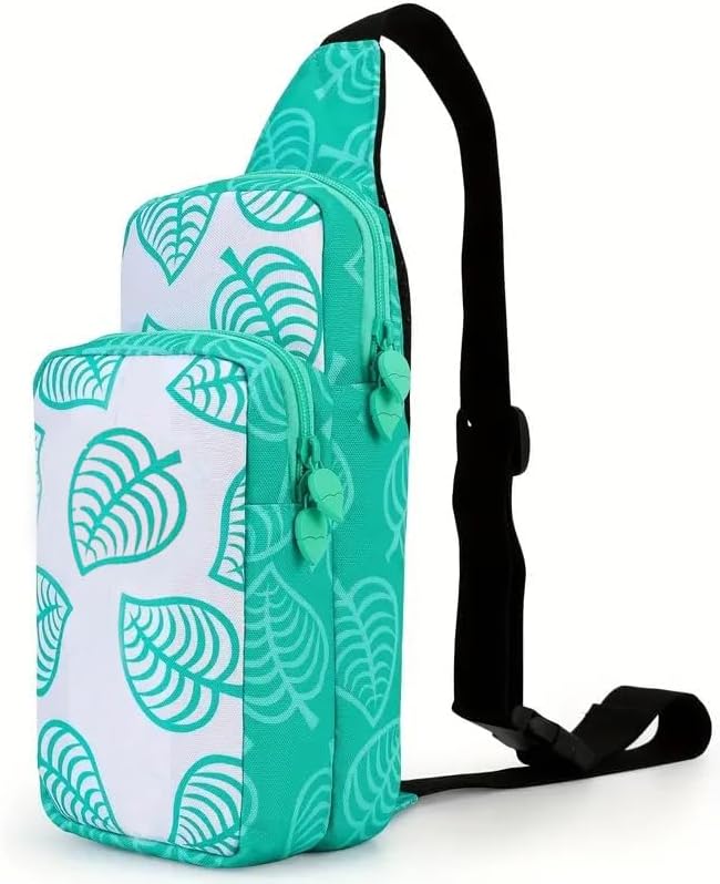 任天堂 Nintendo Switch 有機ELモデル 対応 ケース カバー グリーン 衝撃吸収 保護カバー あつ森 撥水表面 軽量 持ち運び便利 ショルダーベ...