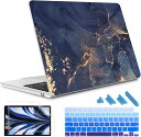 MacBook Air 13.6 インチ 2022 A2681 M2 チップ ケース カバー ネイビー マーブル Apple アップル マックブック ハードケー...