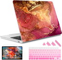 MacBook Air 13.6 インチ 2022 A2681 M2 チップ ケース カバー レッド マーブル Apple アップル マックブック ハードケース...